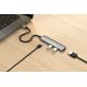 Док-станция Satechi 4-in-1 USB-C Slim Multiport Adapter 4K ST-P4SM серый