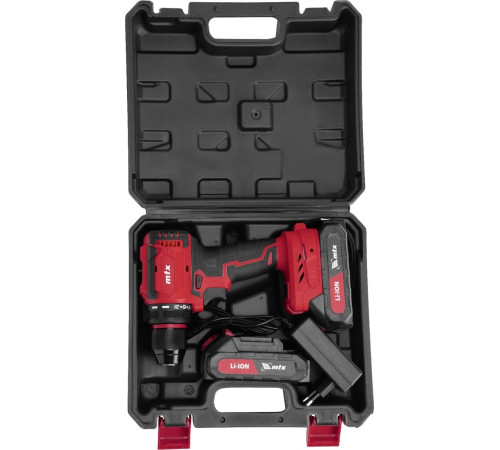 Дрель-шуруповерт MTX CDS-BL-20 с 2-мя АКБ, кейс