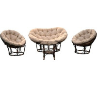 Набор садовой мебели BiGarden Романо BG5333/BG5334/BG5335 коричневый/бежевый