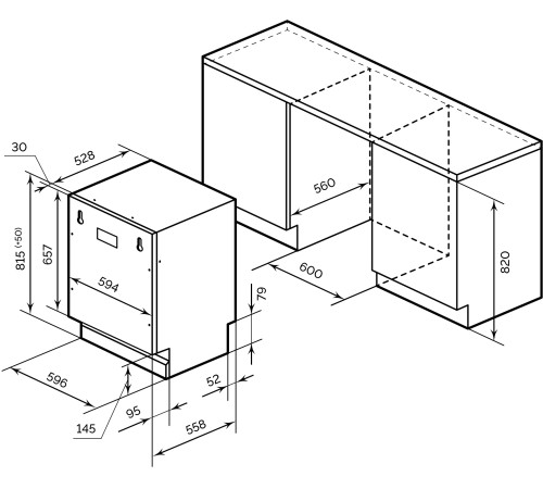 Встраиваемая посудомоечная машина LEX PM 6063 B