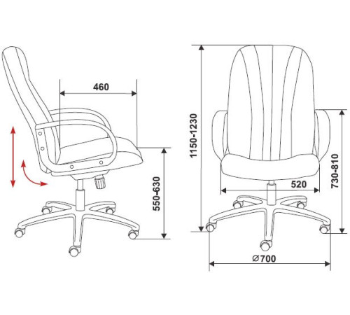 Кресло  Бюрократ T-898AXSN-B