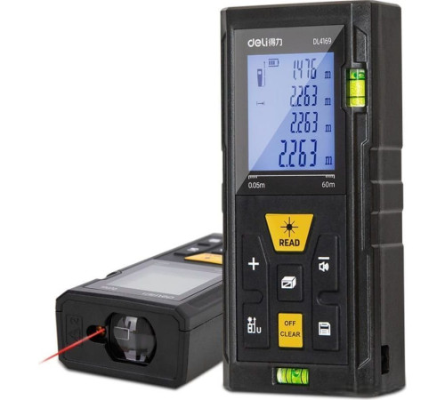Лазерный дальномер Deli DL4169