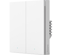 Выключатель Aqara Smart Wall Switch H1 двухклавишный без нейтрали белый
