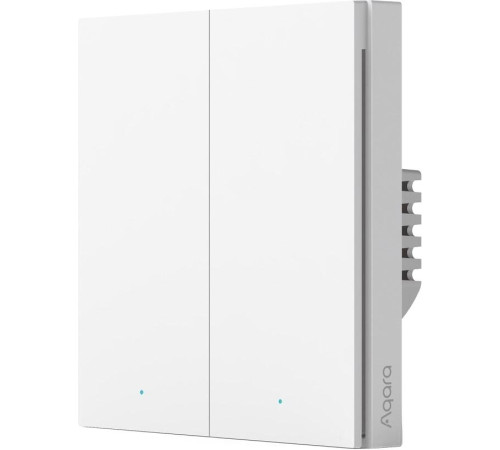Выключатель Aqara Smart Wall Switch H1 двухклавишный без нейтрали белый