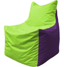 Кресло-мешок Flagman Фокс Ф2.1-155 салатовый/фиолетовый