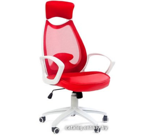 Офисное кресло CHAIRMAN 840 White оранжевый