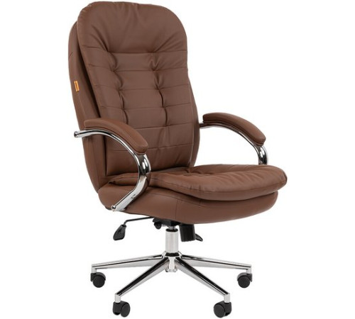 Офисное кресло CHAIRMAN 795 Эко экокожа коричневый