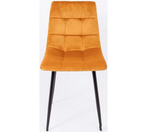 Стул AksHome Dallas 76330 велюр, горчичный/черный