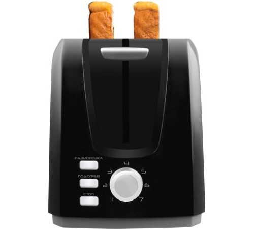 Тостер CENTEK CT-1429 черный/серебристый
