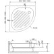 Душевой поддон RGW BP/CL-S 90x90