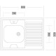 Кухонная мойка Ukinox STD800.600-5C 0LS