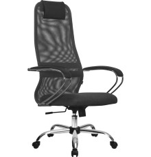 Кресло Metta SU-B-8 хром, темно-серый