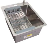 Кухонная мойка Wisent WS-34050D/GER013 с сифоном, дозатором и коландером
