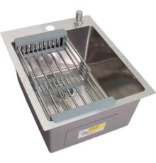 Кухонная мойка Wisent WS-34050D/GER013 с сифоном, дозатором и коландером