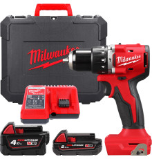 Ударная дрель-шуруповерт Milwaukee M18 M18BLPDRC-422C 4933492825 с 2-мя АКБ 2 Ач + 4 Ач, кейс