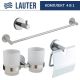 Набор аксессуаров для ванной Lauter 21SH72081 + 21SH72091 + 21SH72101 + 21SH70011 Chrome, 4 предмета