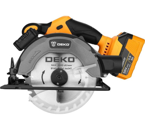 Дисковая циркулярная пила Deko CSDU20 083-1104 с 1-им АКБ