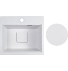 Кухонная мойка Marblan Comfort 48 иней, с сифоном