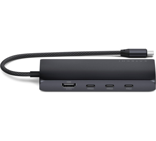 Док-станция Satechi USB-C Multiport Adapter 8K With Ethernet V3 ST-P8KED черный