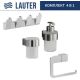 Набор аксессуаров для ванной Lauter 21TS3018 + 21TS3020 + 21TS3008 + 21TS3014 Chrome, 4 предмета