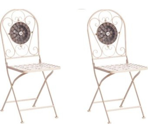 Стул TetChair Secret de Maison Vicenza 2 шт, белый/плитка калейдоскоп