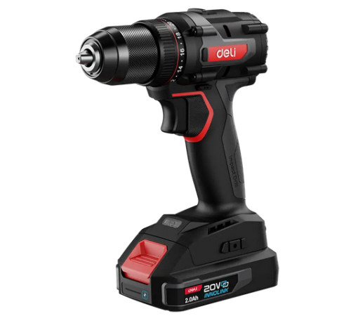 Дрель-шуруповерт Deli EDE-DZ20-2D2 с 2-мя АКБ