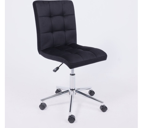 Офисное кресло AksHome Роза квадрат велюр, черный