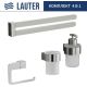 Набор аксессуаров для ванной Lauter 21TS3018 + 21TS3020 + 21TS3014 + 21TS3003 Chrome, 4 предмета