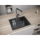 Кухонная мойка Paulmark Next 54 Uni PM215444-GM черный/вороненая сталь