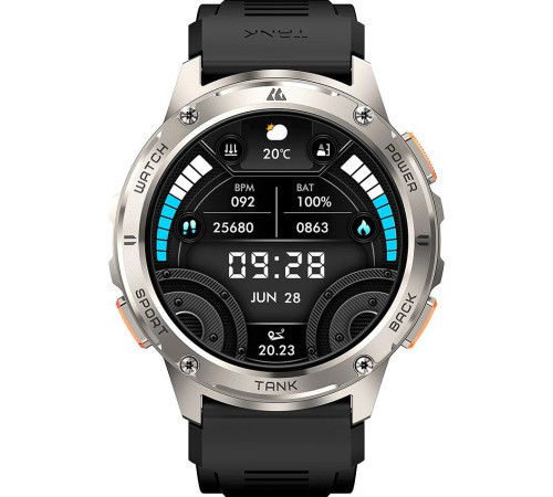 Умные часы Kospet Tank T3 серебристый