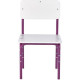 Детский стул Фея Мой малыш 0002742.30 белый/фиолетовый
