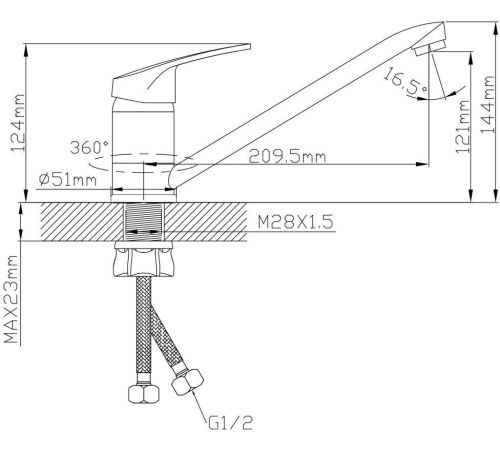 Смеситель AV Engineering AVROM4-A107-449