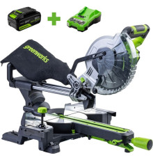 Торцовочная пила Greenworks GD24MS216 1501707UG с 1-им АКБ