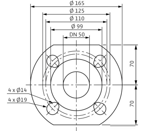 Циркуляционный насос Wilo TOP-Z 50/7 3~400 V, PN 6/10, GG