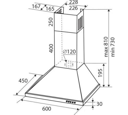 Кухонная вытяжка Zigmund & Shtain K 139.6 W