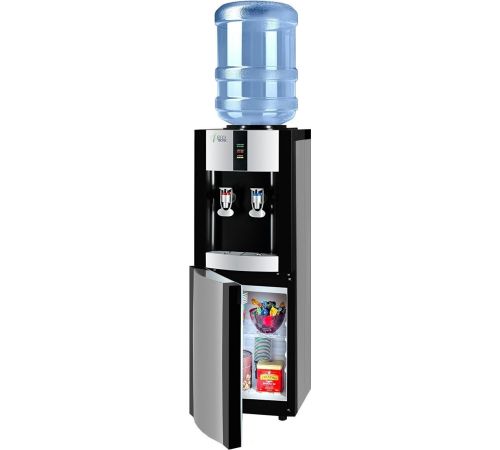 Кулер для воды Ecotronic V21-LE со шкафчиком черный