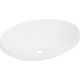 Умывальник Belux Джаз 610 Эллипс 18, белый матовый/Solid Surface