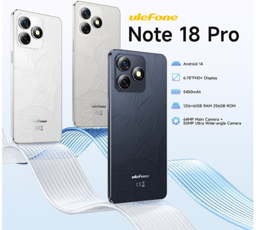 Телефон Ulefone Note 18 Pro 6GB/256GB серый