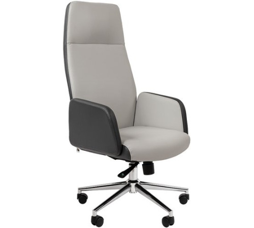 Офисное кресло CHAIRMAN 929 экопремиум серый/светло-серый
