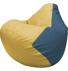 Кресло-мешок Flagman Груша Макси Г2.3-0803 охра/синий