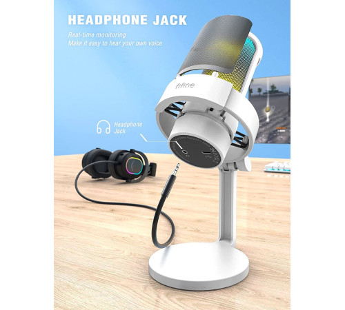 Проводной микрофон FIFINE A8 белый