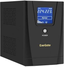 Источник бесперебойного питания ExeGate SpecialPro Smart LLB-1500.LCD.AVR.2SH.3C13.USB EX292800RUS