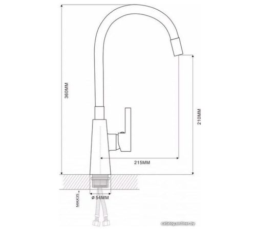 Смеситель Ekko E4205-E52 салатовый