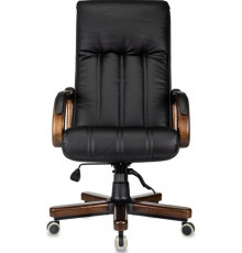 Офисное кресло Бюрократ T-9932Walnut черный, экокожа