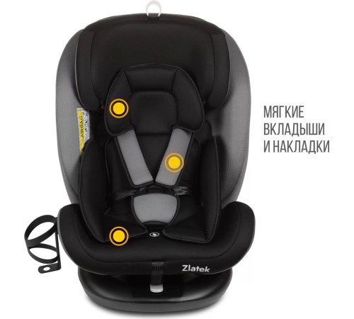 Детское автокресло Zlatek Cruiser Lux KRES4084 черный/серый