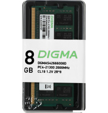 Оперативная память Digma 8ГБ DDR4 SODIMM 2666 МГц DGMAS42666008D