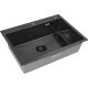 Кухонная мойка ARFEKA ECO AR 700*500 BLACK PVD NANO DECOR MILLET GRAINS