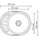 Кухонная мойка Ledeme L75745-R