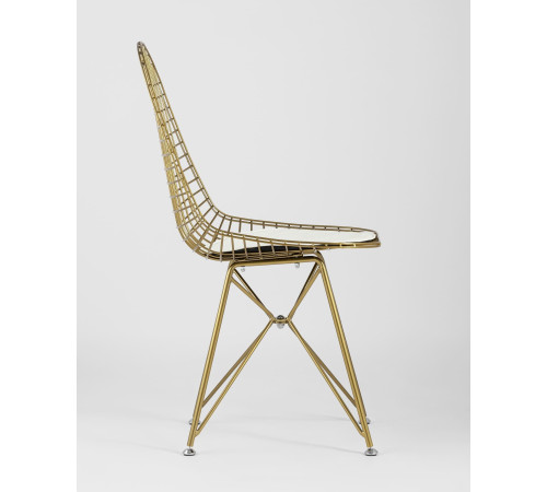 Стул Stool Group Eiffel золотой/белая подушка