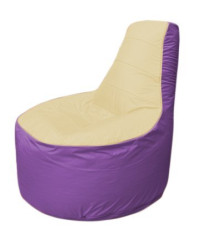 Кресло-мешок Flagman Трон Т1.1-2017 бежевый/сиреневый